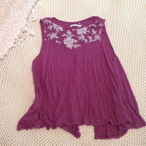 Red Urban Outfitters Flowy Top