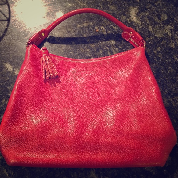 Kate Spade Red hobo handbag. 10X13.