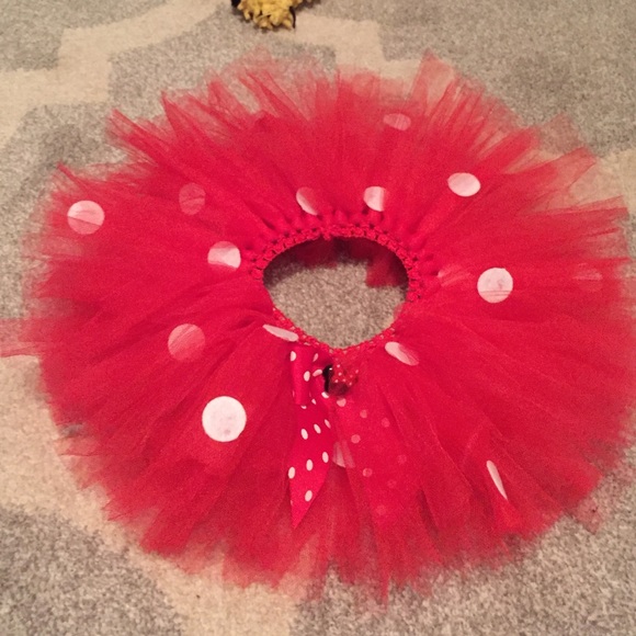 12month red toole tutu