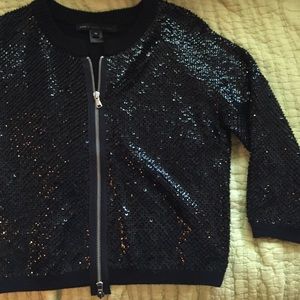 Marc by Marc Jacobs Sequined zip sweater