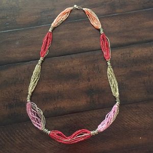 Amazing beaded Loft statement necklace