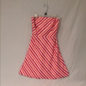 Pink and orange stripped Ann Taylor dress