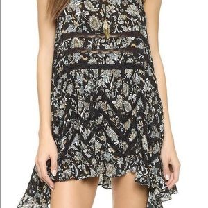 Free people Voile Lace Boho floral Slip dress