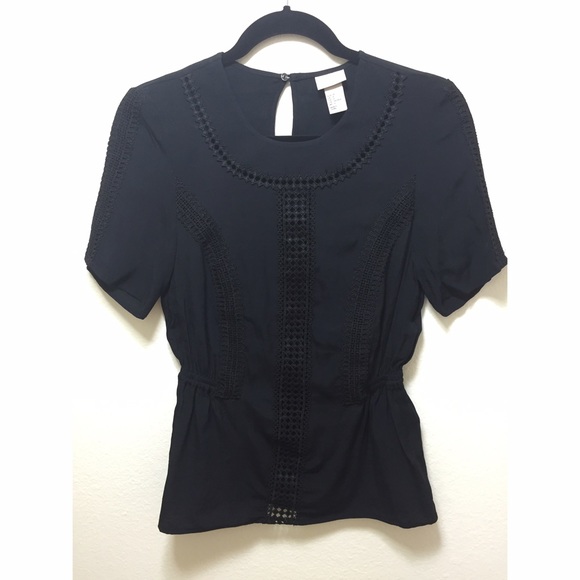 H&M_SSL Peplum Top