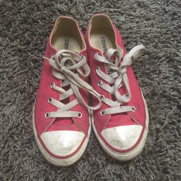 Pink girls converse sz 1