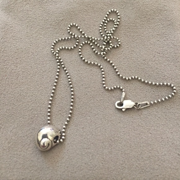 Mignon Faget Garden Snail Pendant on Chain