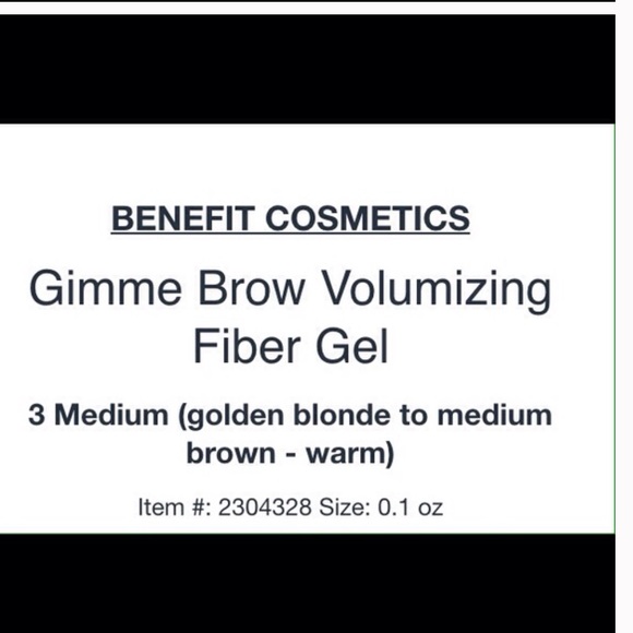 By benefit, new in box "gimme brow" - Picture 3 of 3