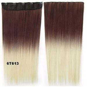24Lstraight ombré blonde synthetic extensions