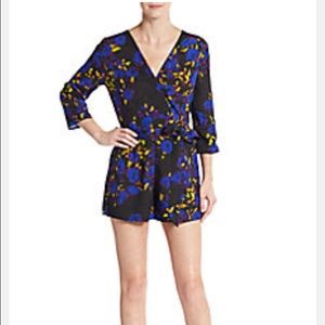Yumi Kim Romper in Black Floral