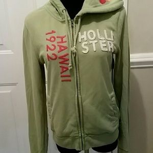Hollister zip up hoodie large