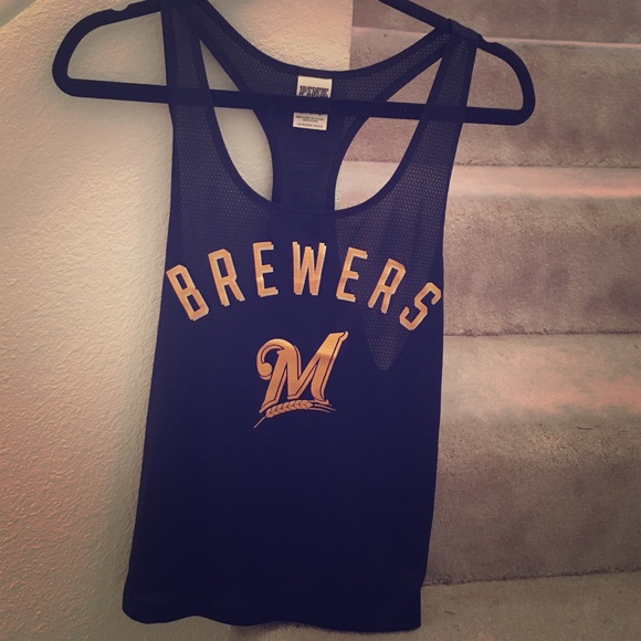 Victoria's Secret PINK - Brewers mesh tank top