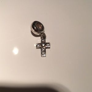 Pandora RETIRED silver cross charm
