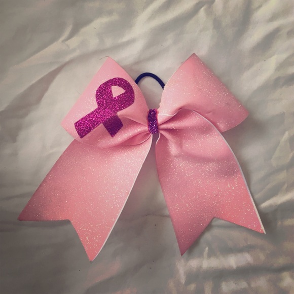 Pink Breast Cancer Awareness Cheer Bow - Picture 1 of 1
