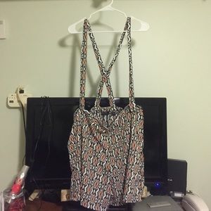 Plus size overall shorts