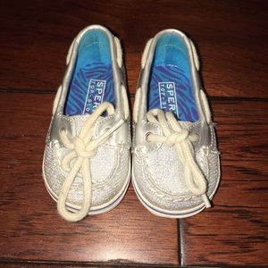 Baby Sperry's Sz 2 & Pink Converse sz 2