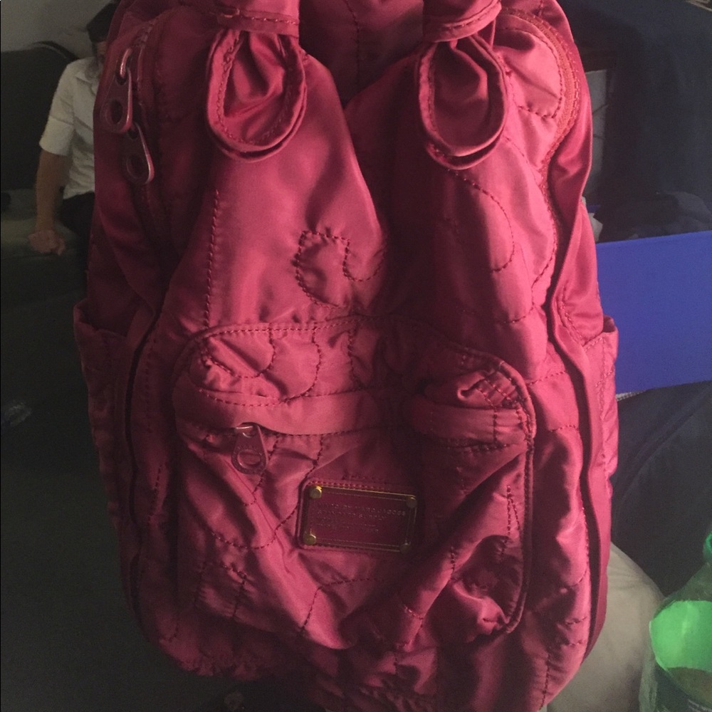 💯Marc Jacob pink backpack