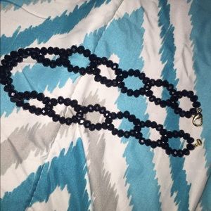 Black HandMade beaded choker
