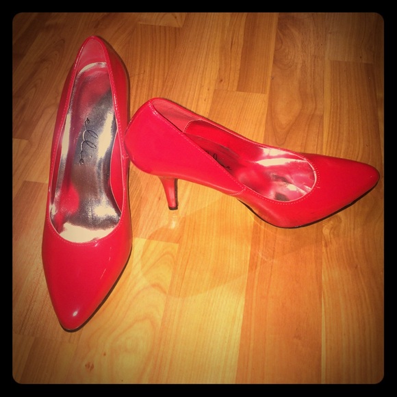 Red patent heels!