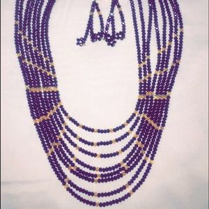 Handmade Beaded Layered Necklace