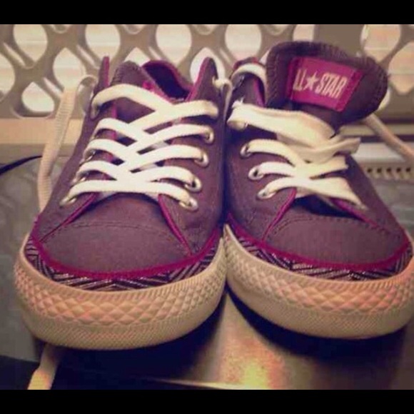 Purple/Gray Converse