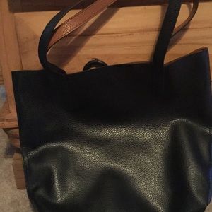 Black and brown purse