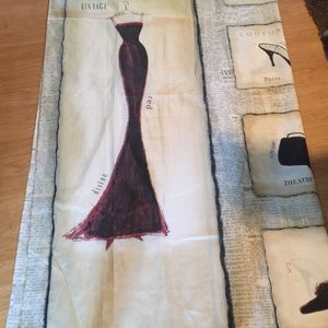 Paris themed shower curtain and hooks