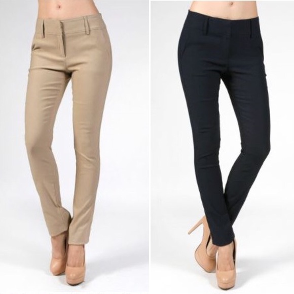 Khaki Ankle Length Pants