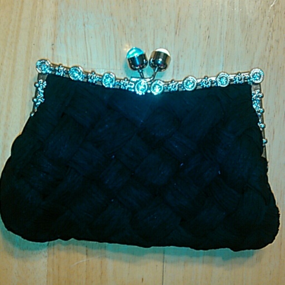 Black evening clutch