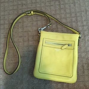 Used Yellow Coach Crossbody