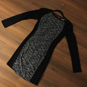 H&M Black long sleeve dress