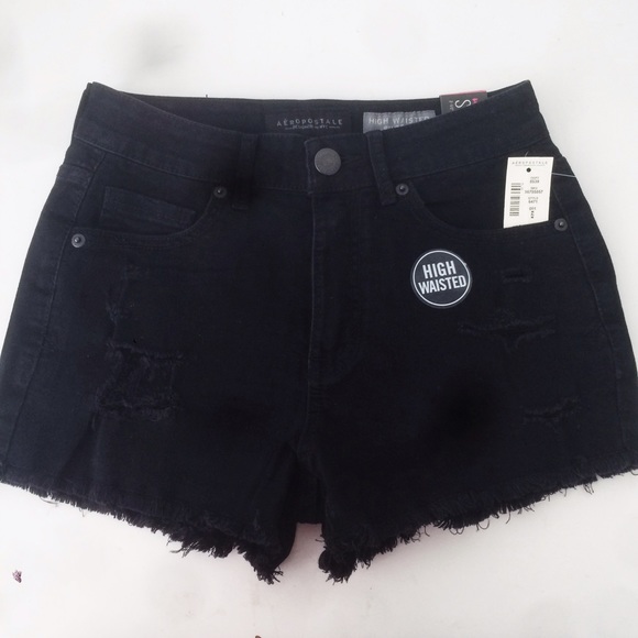 Urban Outfitters Pants - Black Distressed Denim Shorts