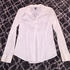 Traditional fitted button up blouse