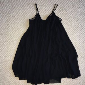 Black flowy dress // express