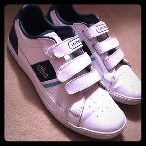 Boys Lacoste Velcro sneaker