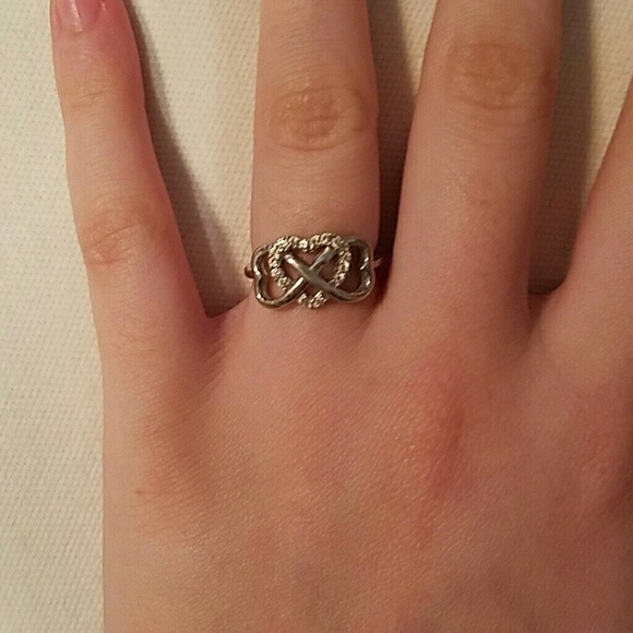 Size 4 sterling silver promise ring