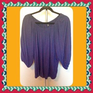 Talbot's Peasant Sleeve Knit Top Sz 2XP