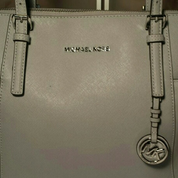 Sale! MK: Small Grey Jetset Tote - Picture 2 of 4