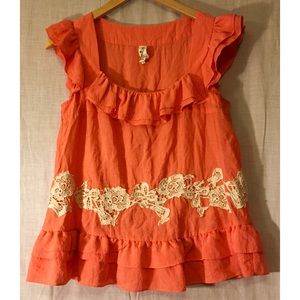 Anthropologie Tops - Floreat. For anthropologie boho peasant top w/lace Anthropologie Tops - Floreat. For anthropologie boho peasant top w/lace