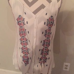 🇺🇸 Boho Tank Top with Embroidery 🇺🇸