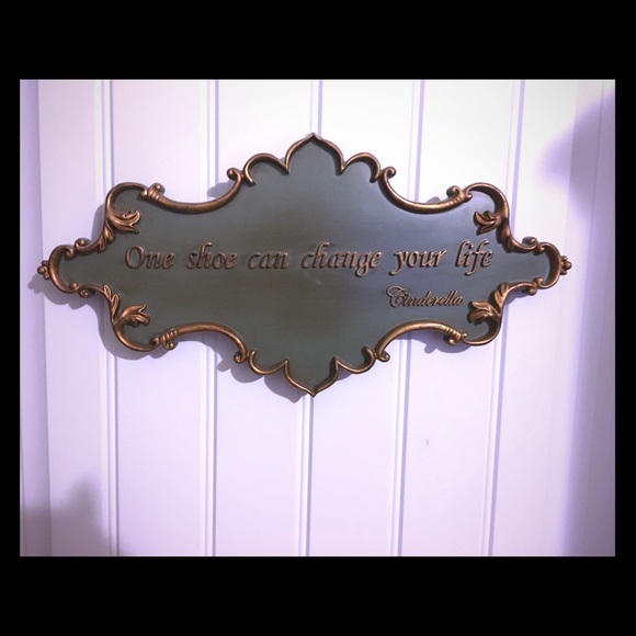 Cinderella one shoe wall decor
