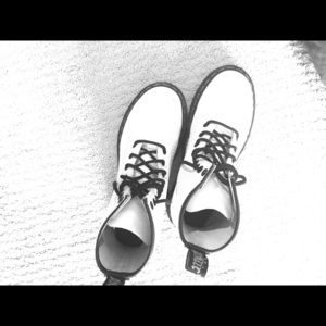 white doc marten boots