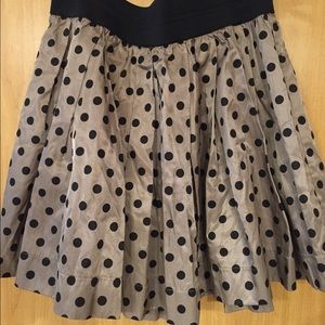 Polka dotted skirt!