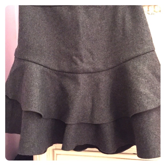 J. Crew Wool Flounce Skirt