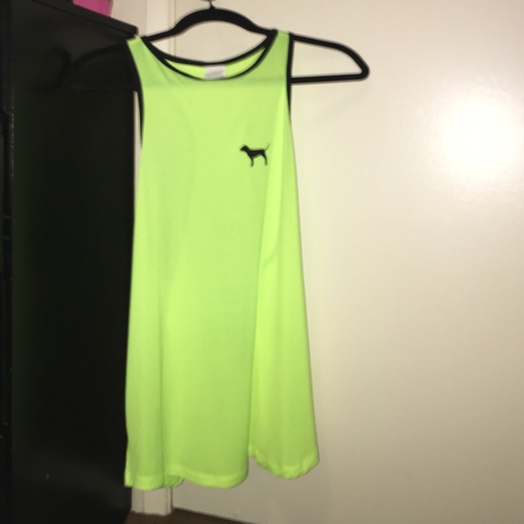 Pink neon green tank