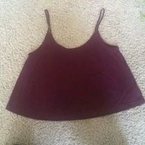 Maroon crop tank from H&M