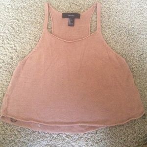 Nude crop tank