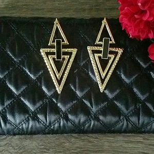 Black and Gold Earrings