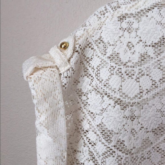 Charlotte Russe white lace top - Picture 2 of 3