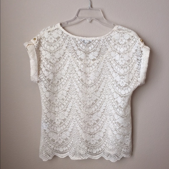 Charlotte Russe white lace top - Picture 3 of 3