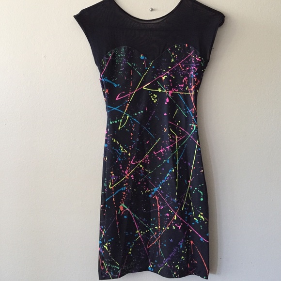 AMERICAN APPAREL PAINT SPLATTER DRESS